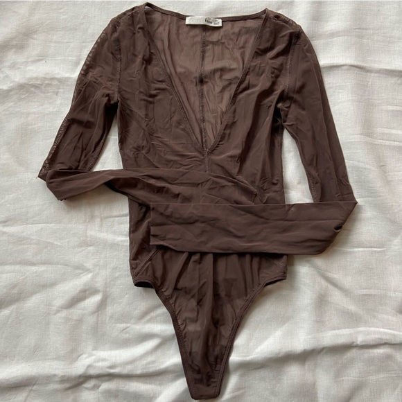 Wilfred Free Thong Mesh Bodysuit - Picture 1 of 6